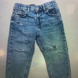 Kids Blue Distressed Jeans